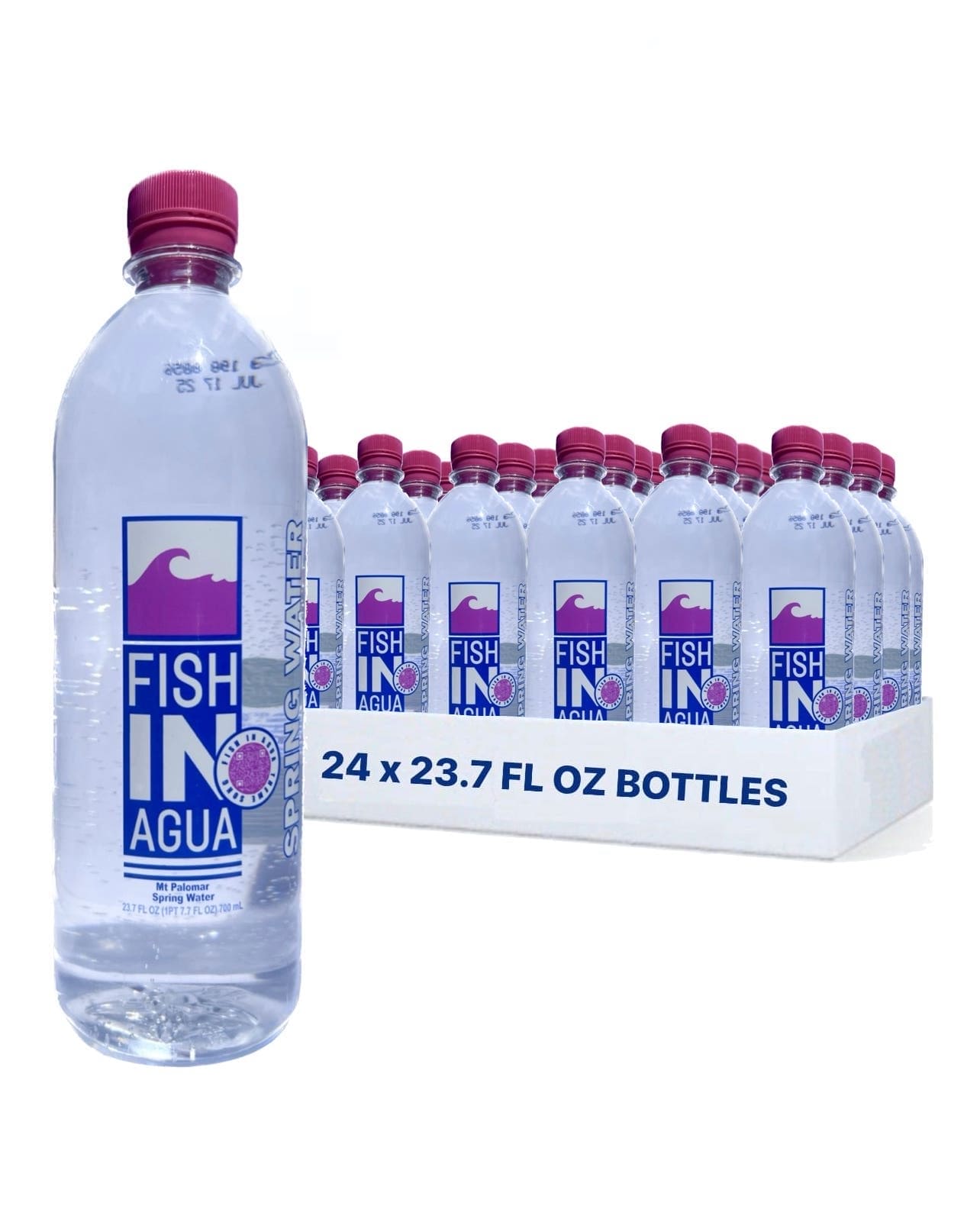 FISHINAGUA Bottled Natural Spring Water 23.7 FL OZ